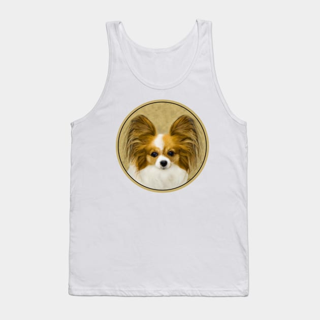 Papillon (Hound Tri) Tank Top by Alpen Designs